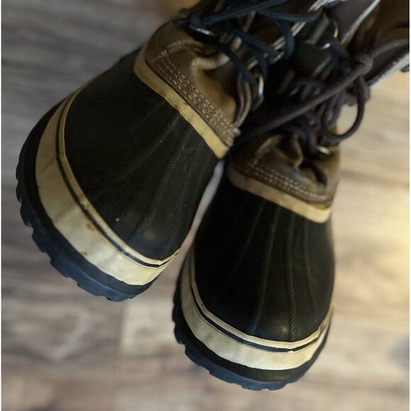 Vintage Sorel Caribou Winter Snow Boots Kaufman Leather Size Unknown Men’s main image 6